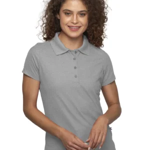 Playera tipo polo - jaspe